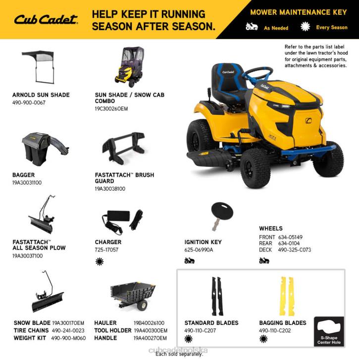 Cub Cadet XT1 2XD042 | Cub Cadet xt1 lt42e sprzęt