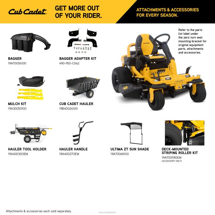 Cub Cadet Traktorek 2XD012 | Cub Cadet zts2 50 sprzęt