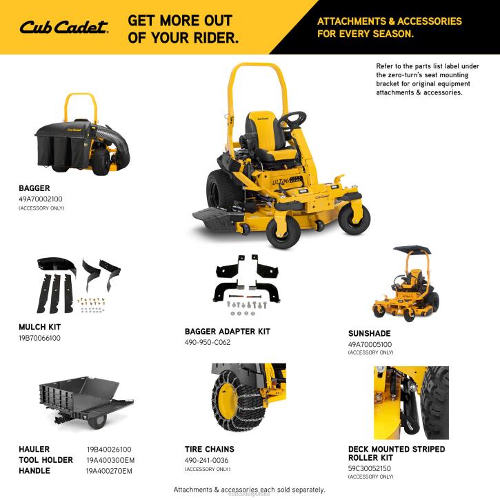 Cub Cadet Traktorek 2XD016 | Cub Cadet ztxs6 60 sprzęt