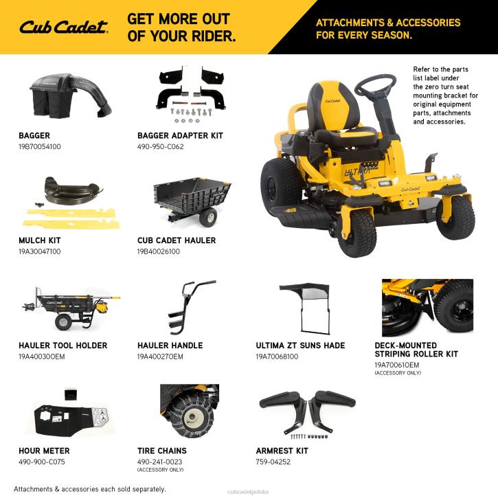 Cub Cadet Traktorek 2XD09 | Cub Cadet zts1 46 sprzęt