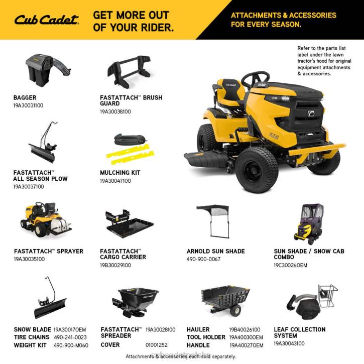 Cub Cadet Traktorek 2XD038 | Cub Cadet xt2 lx46 sprzęt
