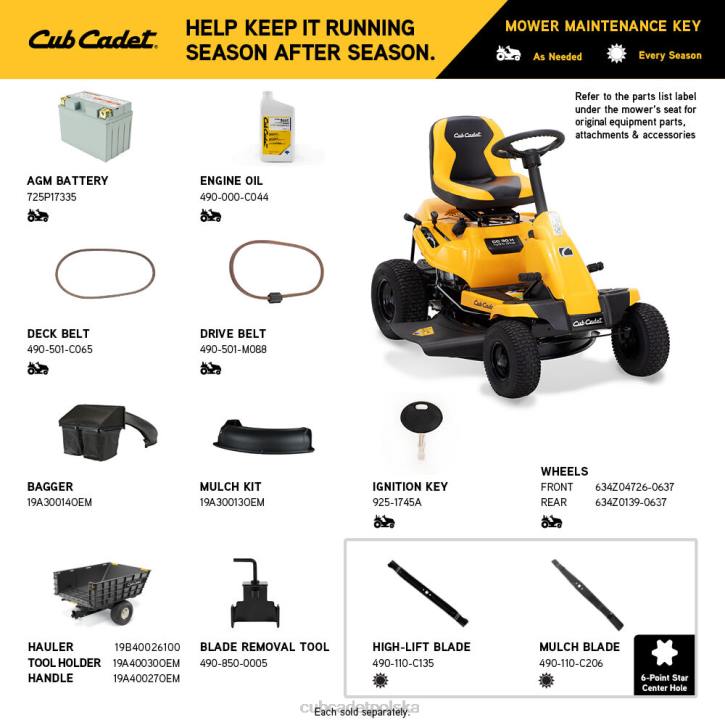 Cub Cadet Traktorek 2XD040 | Cub Cadet 30 godz sprzęt