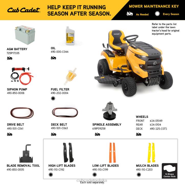 Cub Cadet XT1 2XD036 | Cub Cadet xt1 lt46 sprzęt