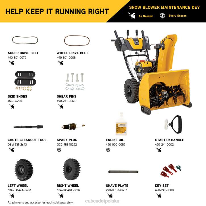 Cub Cadet Traktorek 2XD0218 | Cub Cadet 2x 26-calowa odśnieżarka Intellipower sprzęt