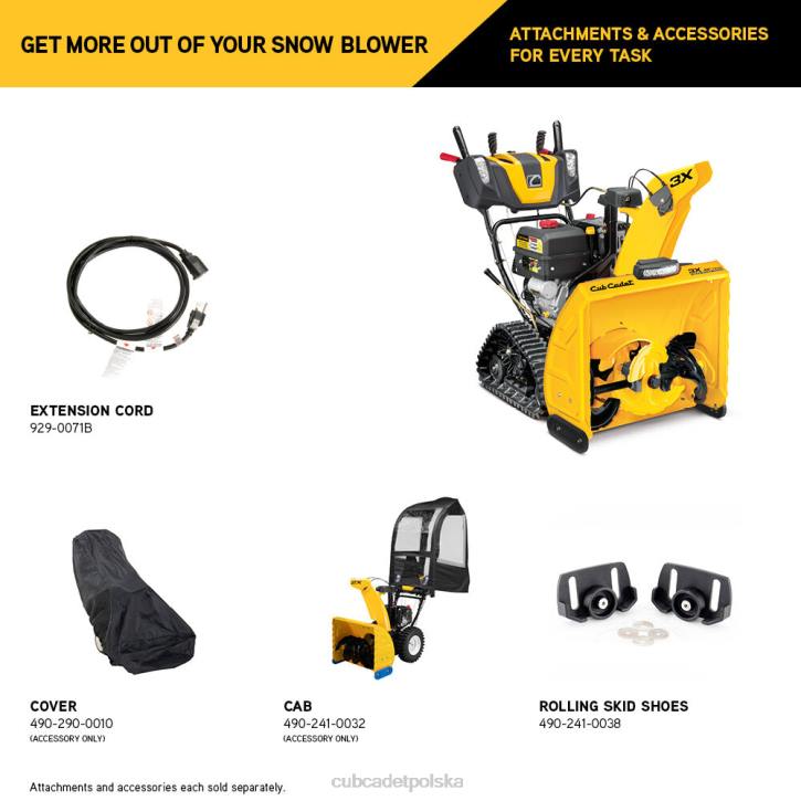 Cub Cadet Traktorek 2XD0228 | Cub Cadet 3x 26-calowa odśnieżarka trac sprzęt