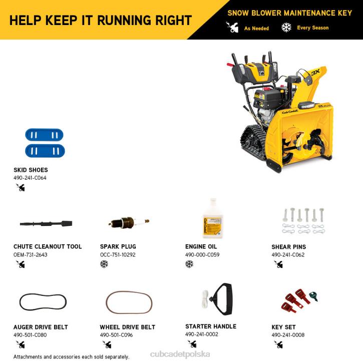 Cub Cadet Traktorek 2XD0228 | Cub Cadet 3x 26-calowa odśnieżarka trac sprzęt